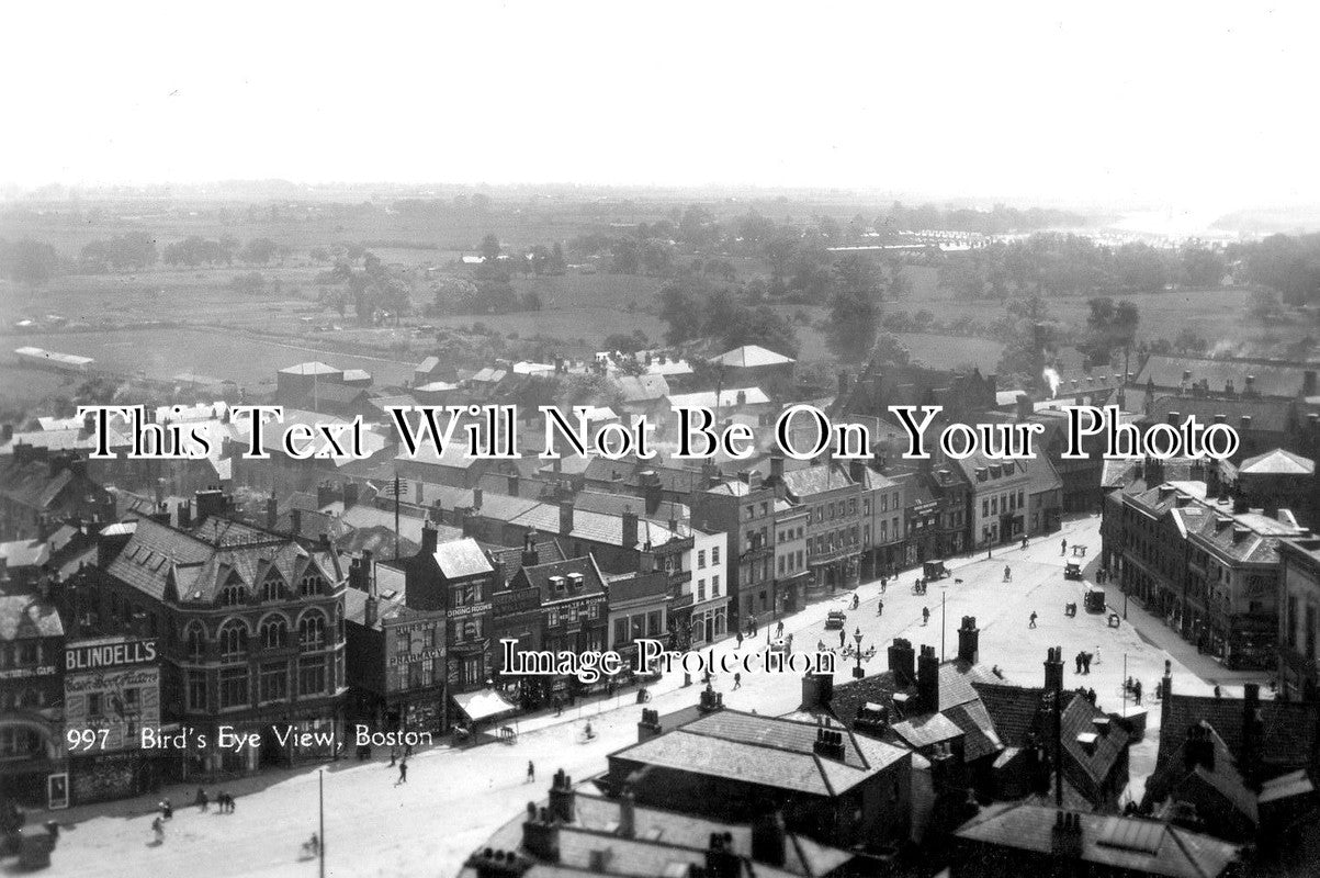 LI 1647 - Birds Eye View Of Boston, Lincolnshire