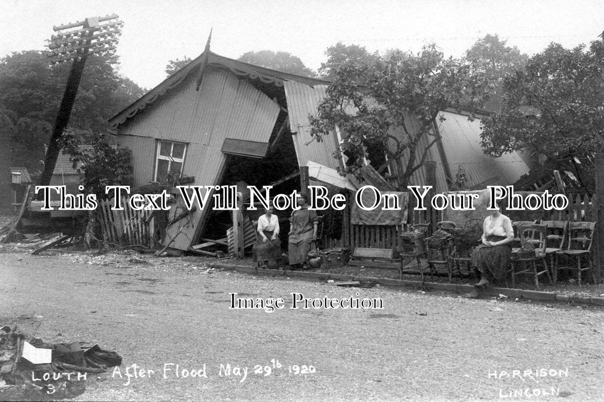 LI 168 - Louth After Flood, Lincolnshire 1920