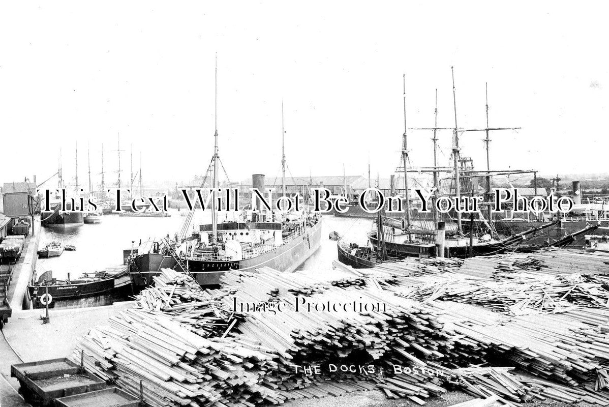 LI 1698 - The Docks, Boston, Lincolnshire c1904