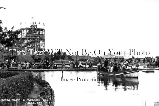 LI 1701 - Motor Boats & Pleasure Park, Skegness, Lincolnshire