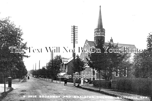 LI 1913 - Broadway & Weslyan Church, Woodhall Spa, Lincolnshire c1918