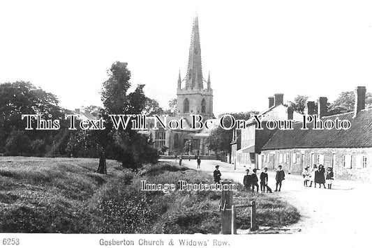 LI 1941 - Church & Widows Row, Gosberton, Lincolnshire c1911