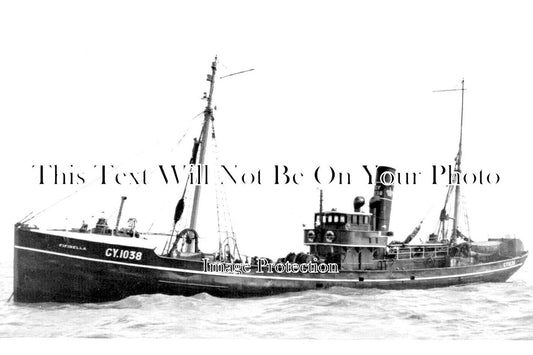 LI 2002 - Grimsby Trawler GY 1038 'Fifinella' Lincolnshire c1910