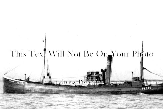 LI 2012 - Grimsby Fishing Trawler GY 973 'Erinsyde' Lincolnshire c1910