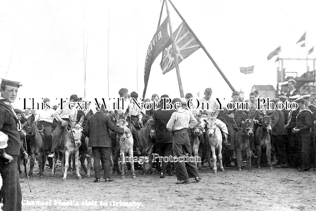 LI 2068 - Channel Fleets Visit To Grimsby, Lincolnshire c1907
