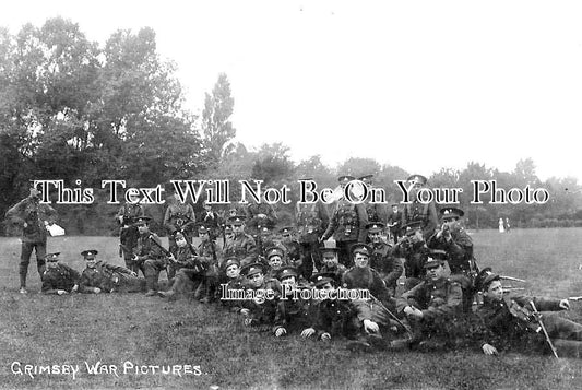 LI 2073 - Grimsby War Pictures Soldiers Regiment, Lincolnshire 1915 WW1