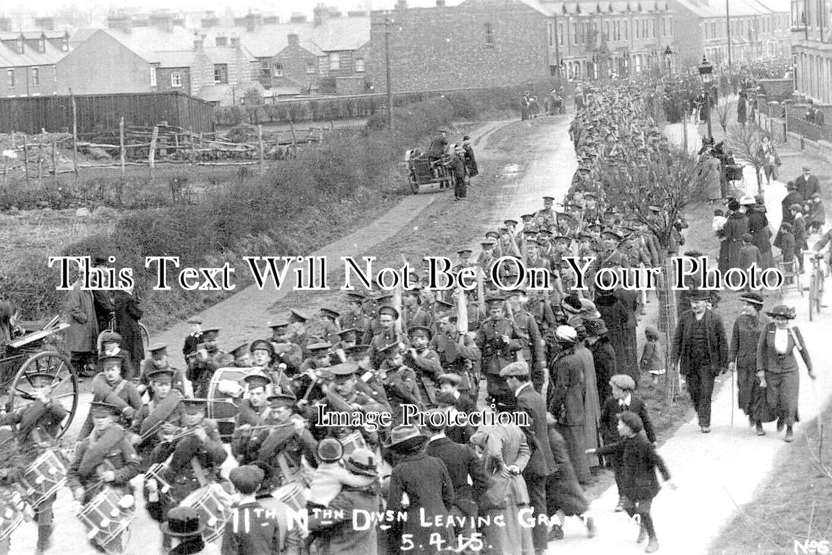 LI 2102 - 11th Northern Division Leaving Grantham, Lincolnshire 1915