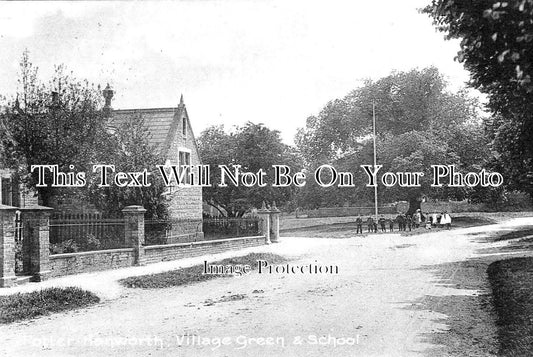 LI 2182 - Hanworth Village Green & School, Lincolnshire c1917