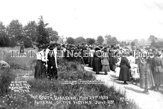 LI 2201 - The Louth Disaster Funerals, Lincolnshire 1920