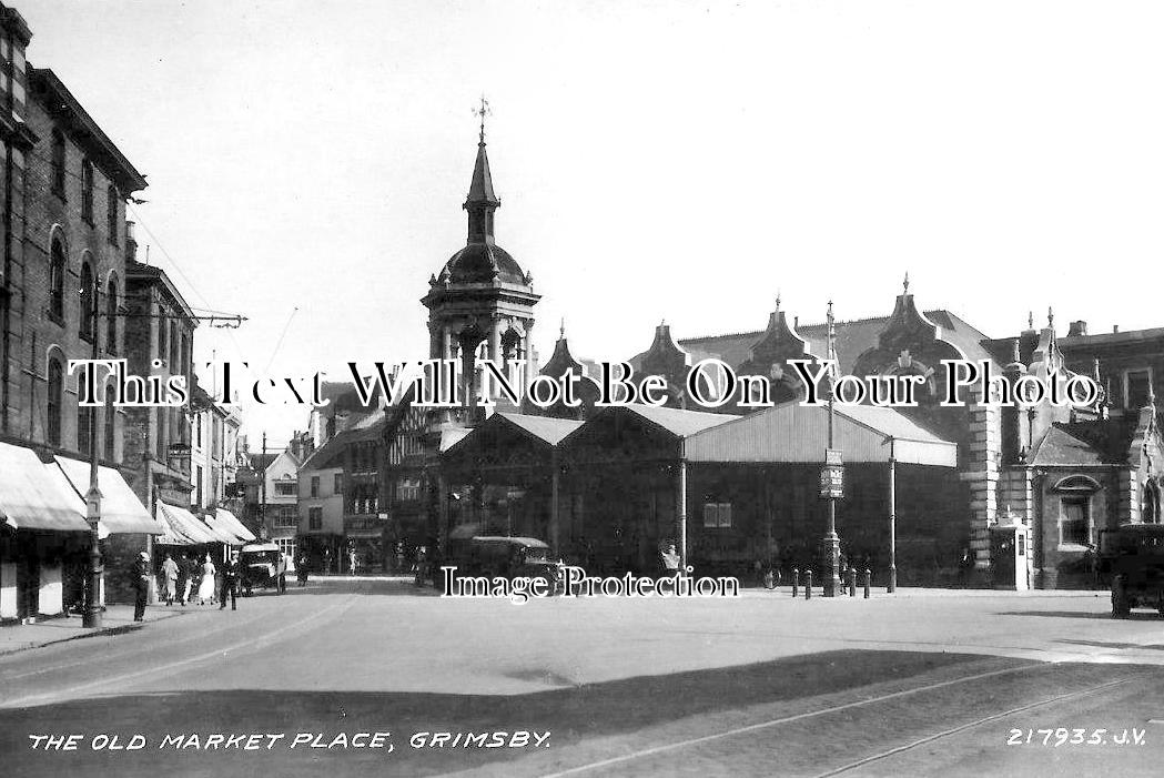 LI 2259 - The Old Market Place, Grimsby, Lincolnshire c1932