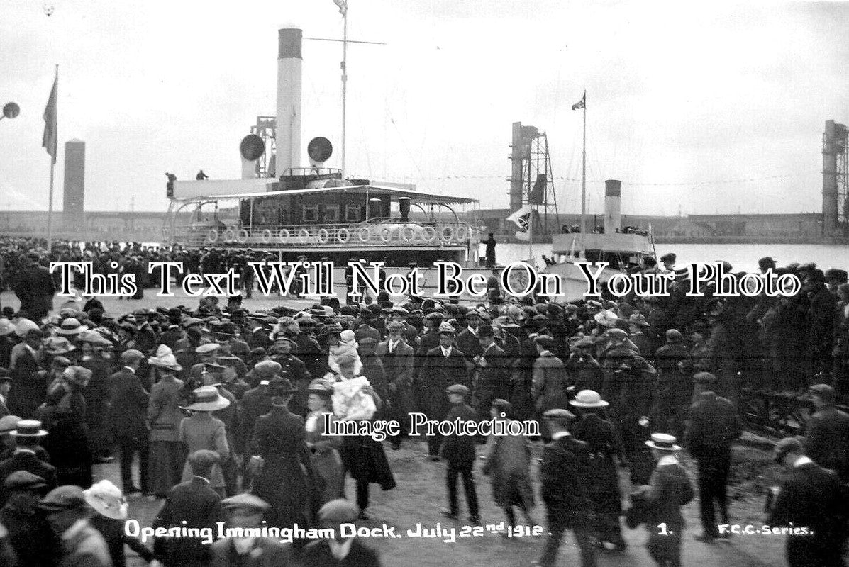 LI 2429 - Opening Of Immingham Dock, Lincolnshire c1912