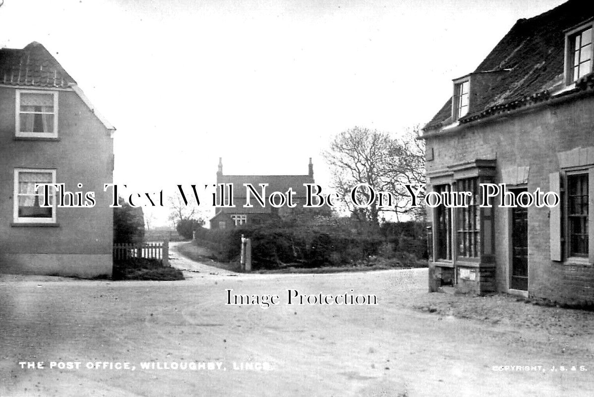 LI 2460 - The Post Office, Willoughby, Lincolnshire c1912