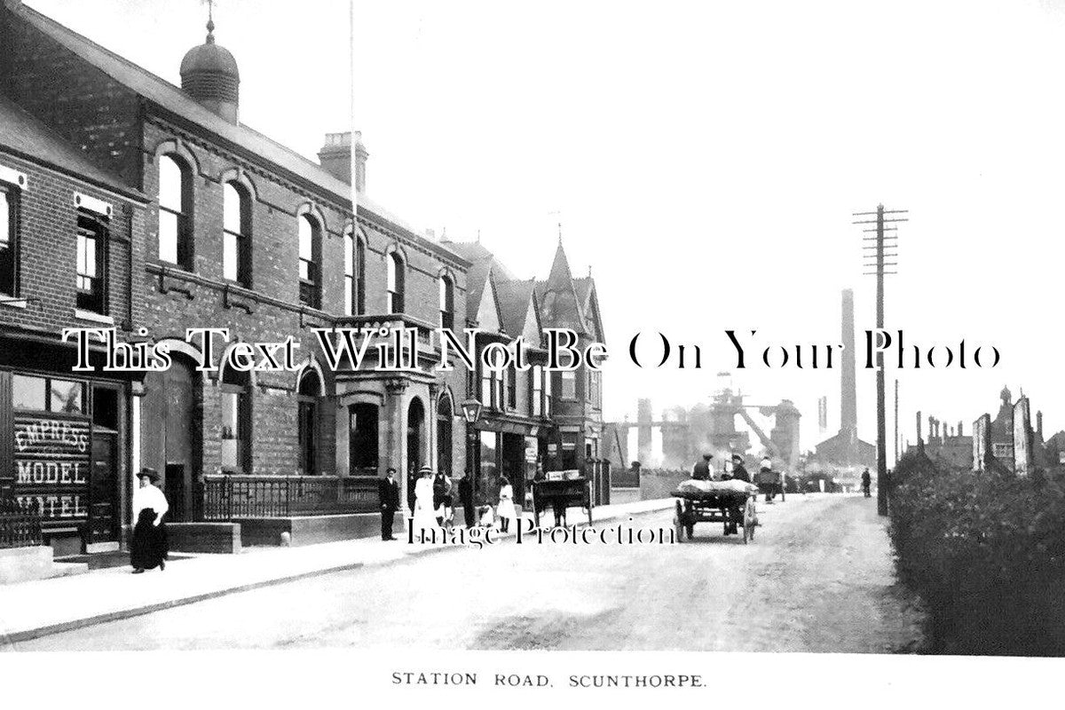 LI 2620 - Station Road, Scunthorpe, Lincolnshire c1912