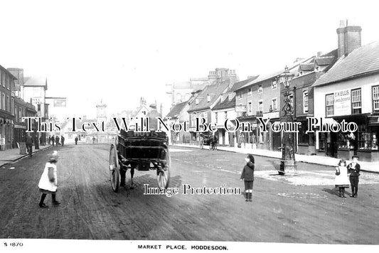 LI 2669 - Market Place, Hoddesdon, Lincolnshire c1909
