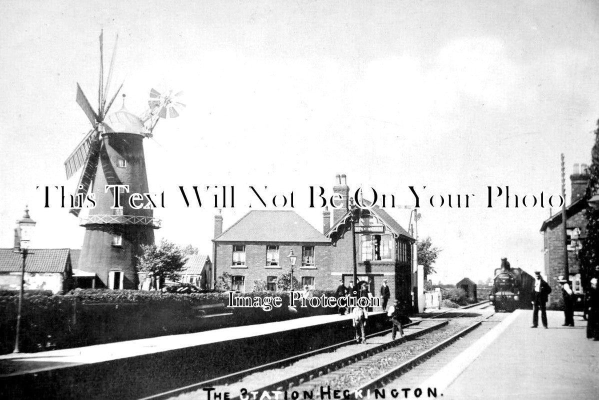 LI 2777 - Heckington Railway Station, Lincolnshire c1912