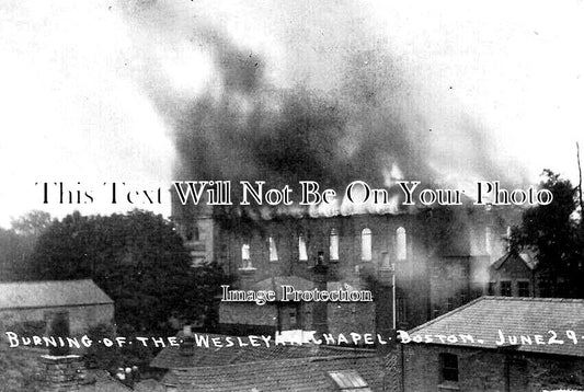 LI 2780 - Burning Of The Wesleyan Chapel, Boston, Lincolnshire 1909
