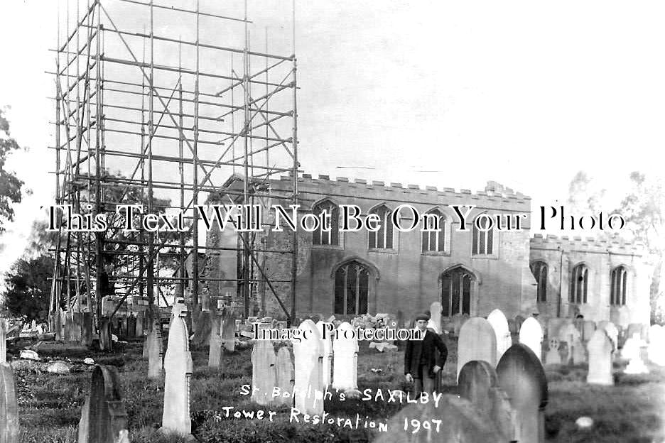 LI 2785 - St Botolphs Church Tower Restoration, Saxilby, Lincolnshire 1907