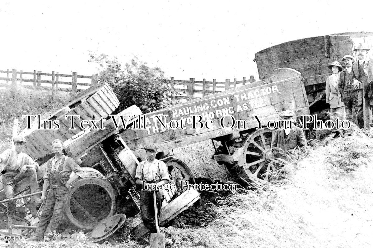 LI 2796 - Traction Engine Crash, Thornton Horncastle, Lincolnshire