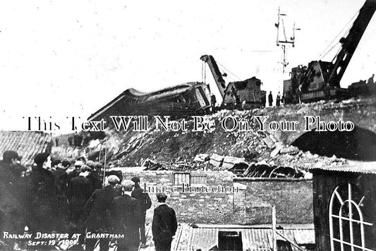 LI 2872 - Grantham Railway Disaster Crash Scene, Lincolnshire 1906
