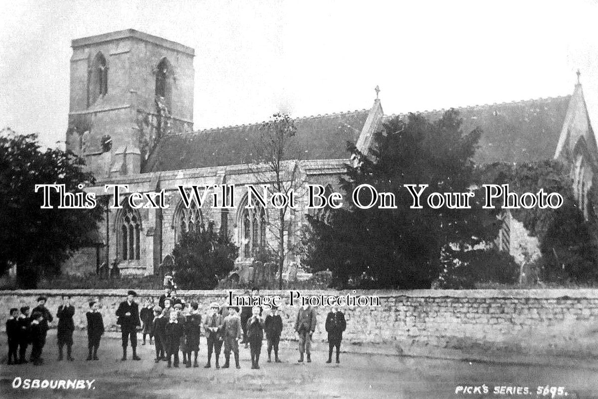 LI 2891 - Osbournby Church, Lincolnshire c1905