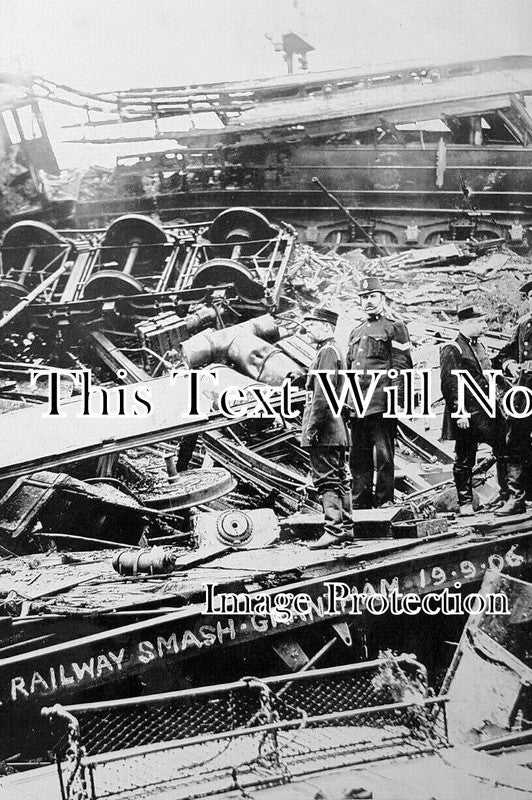 LI 2991 - Grantham Railway Smash Train Crash, Lincolnshire 1906