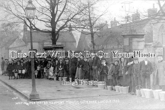 LI 3021 - Waiting For Water, Typhoid Outbreak, Lincoln 1906