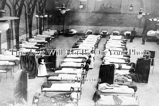 LI 3023 - The Drill Hall Hospital, Lincoln Typhoid Epidemic 1905