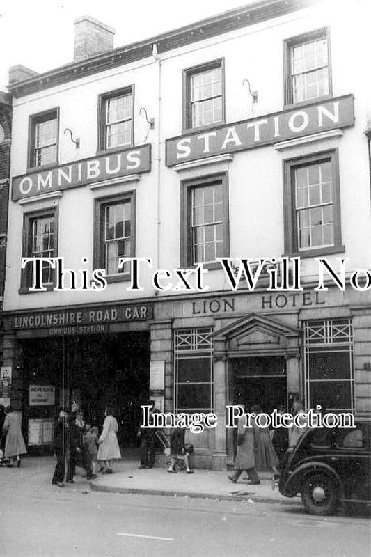 LI 3059 - Omnibus Station, The Lion Hotel, Lincoln, Lincolnshire