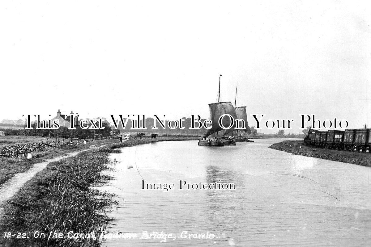 LI 3075 - On The Canal, Godnow Bridge, Crowle, Lincolnshire c1931
