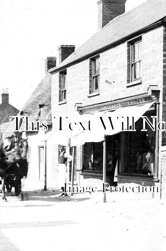 LI 3132 - Shillaker Grocers Shop, Deeping St James, Lincolnshire c1907