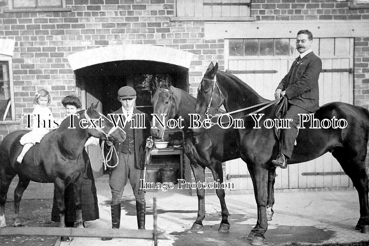 LI 3138 - Horses & Stables, North Thoresby, Lincolnshire c1908