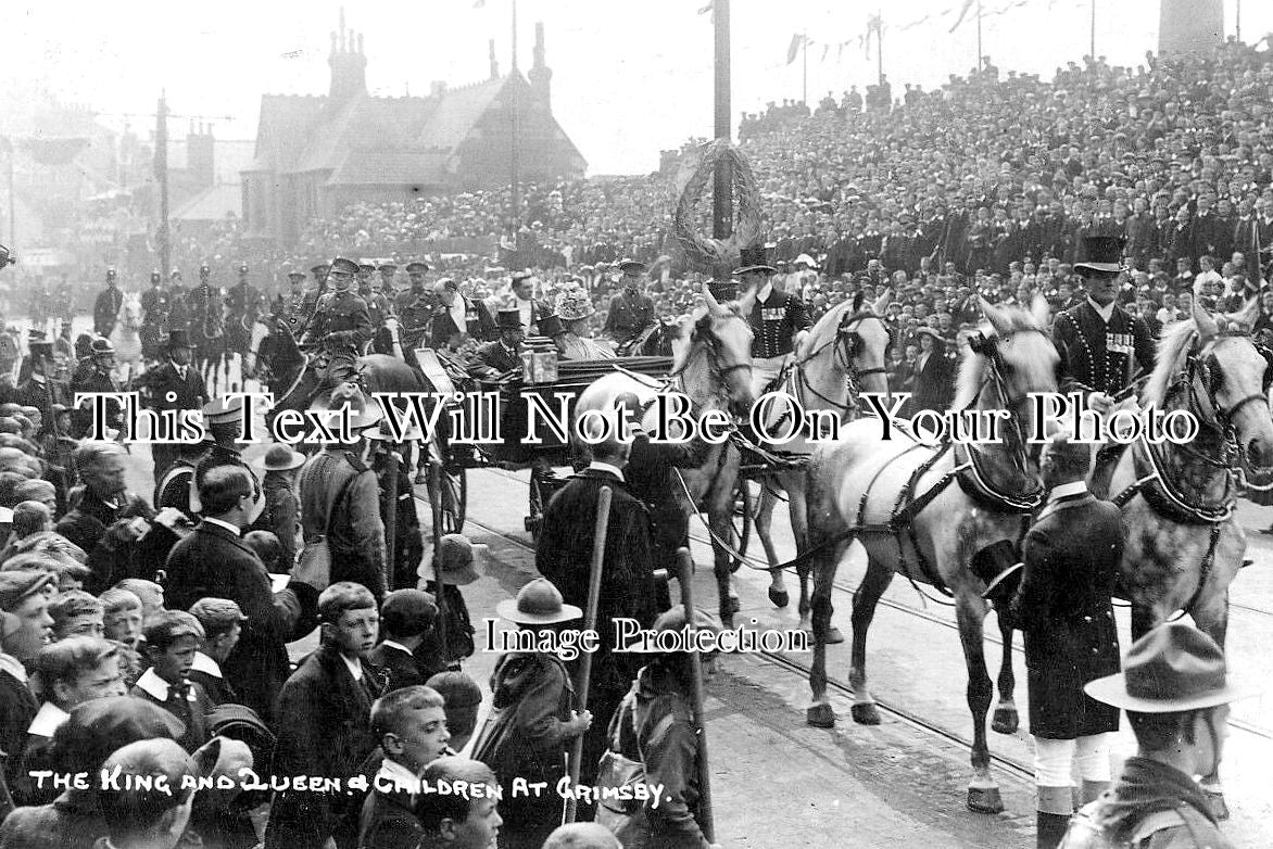 LI 3154 - The King & Queen At Grimsby, Royal Visit, Lincolnshire