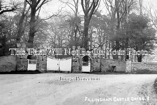 LI 3273 - Fillingham Castle Gates, Fillingham, Lincolnshire