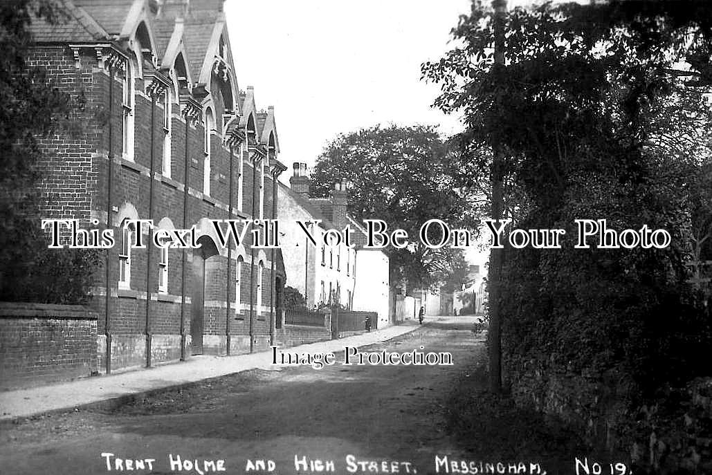 LI 3289 - Trent Home & High Street, Messingham, Lincolnshire c1917