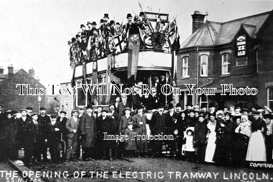 LI 3378 - Opening Of The Electric Tramway, Lincoln, Lincolnshire