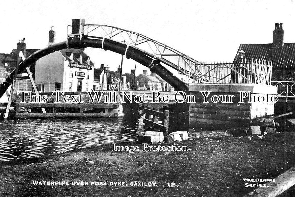 LI 3401 - Waterpipe Over Foss Dyke, Saxilby, Lincolnshire