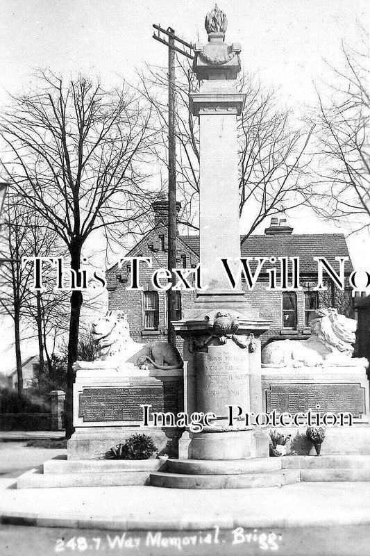 LI 3418 - Brigg War Memorial, Lincolnshire WW1