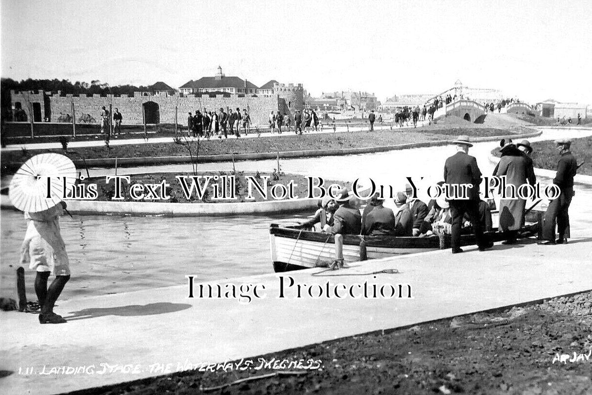 LI 3472 - Landing Stage, The Waterways, Skegness, Lincolnshire c1932