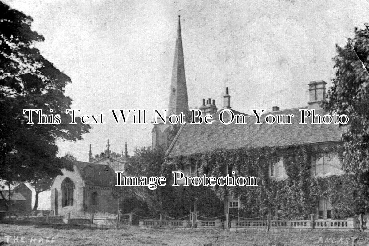 LI 3516 - The Hall & Church, Ancaster, Lincolnshire c1904