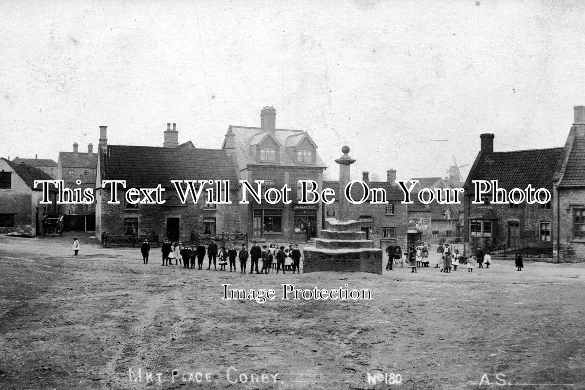 LI 387 - Market Place, Corby Glen, Lincolnshire c1905