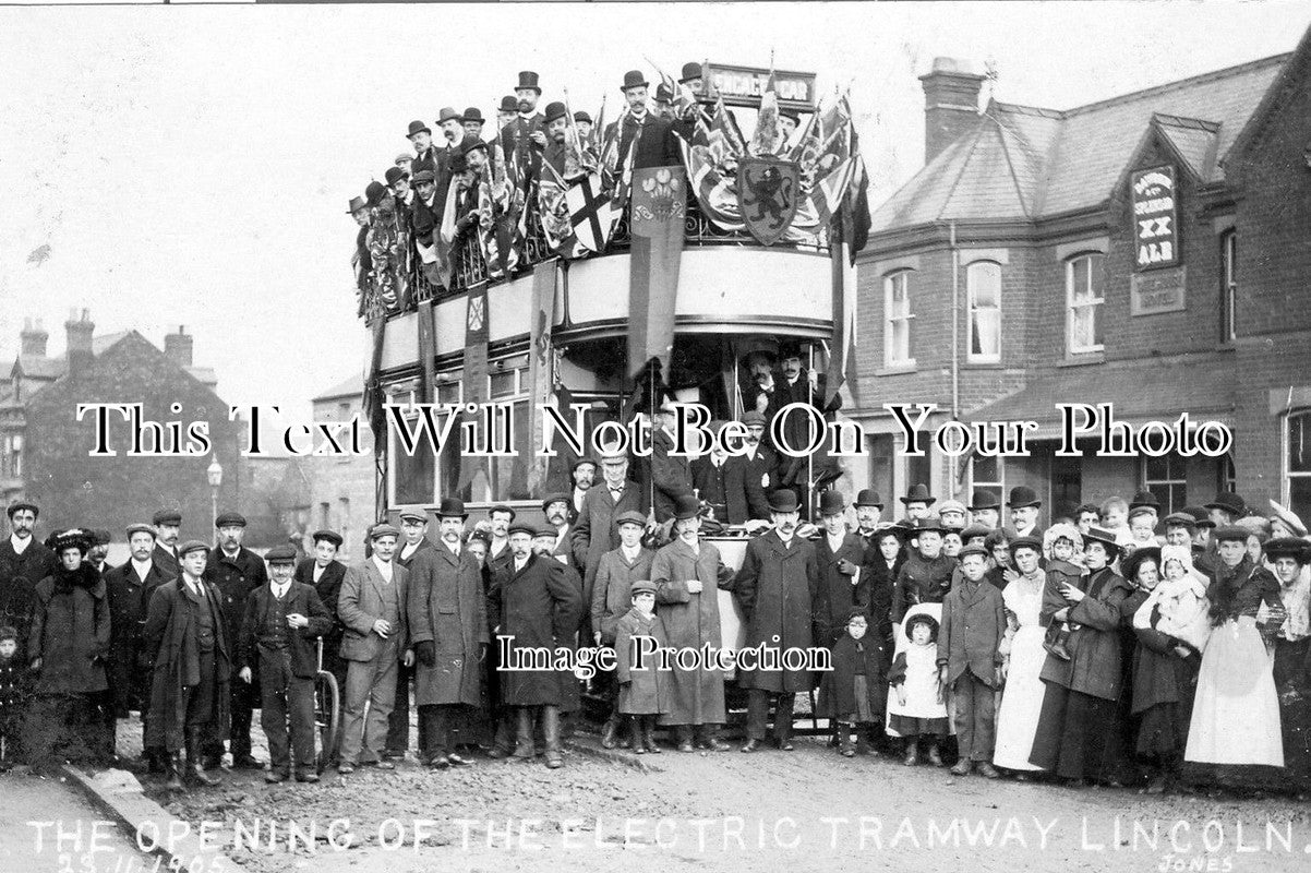 LI 416 - The Opening Of The Electric Tramway, Lincoln, Lincolnshire 1905