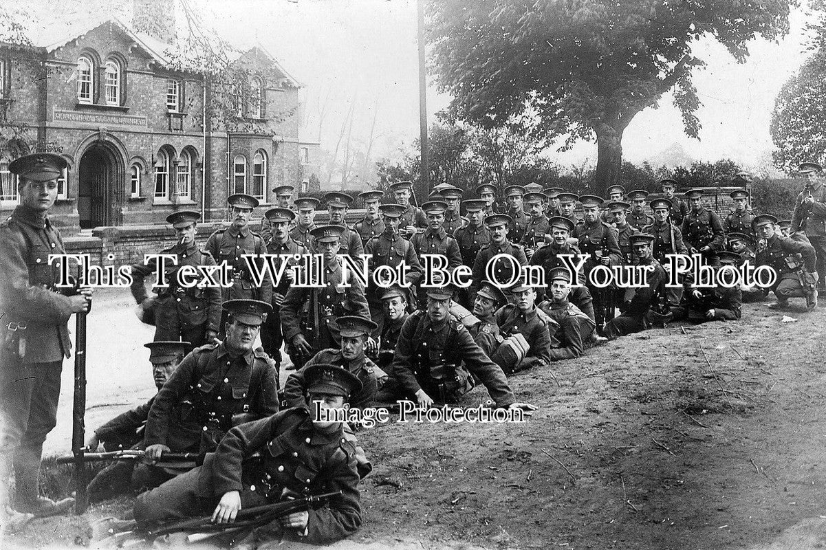 LI 428 - Manchester Regiment Soldiers, Grantham, Lincolnshire c1915