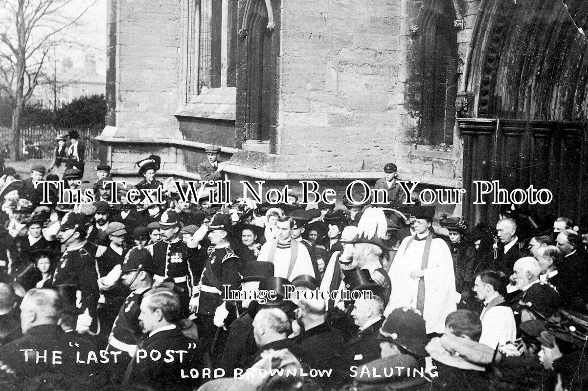 LI 430 - The Last Post, Lord Brownlow Saluting, Lincolnshire