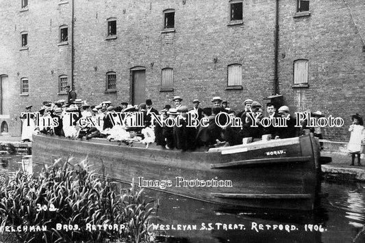 LI 441 - Welchman Bros, Wesleyan SS Canal Treat, Retford, Lincolnshire c1906