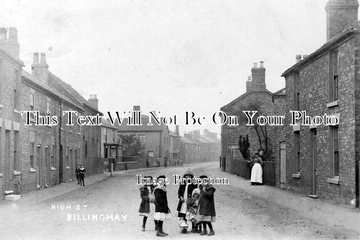 LI 490 - High Street, Billinghay, Lincolnshire c1909