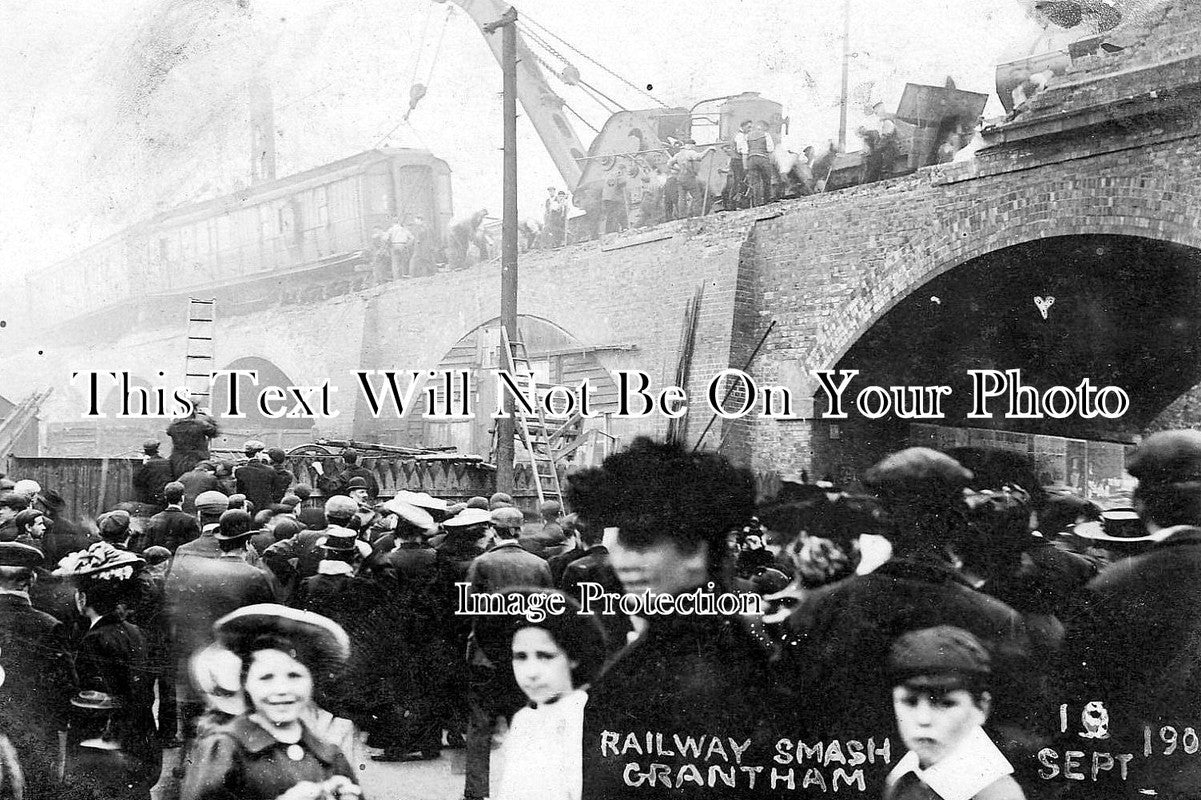 LI 506 - Railway Smash, Train Accident Crash At Grantham, Lincolnshire