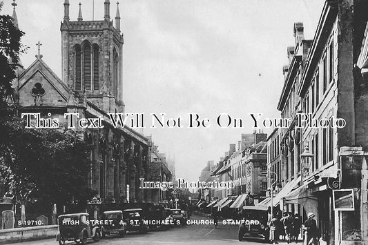 LI 513 - High Street & St Michael's Church, Stamford, Lincolnshire