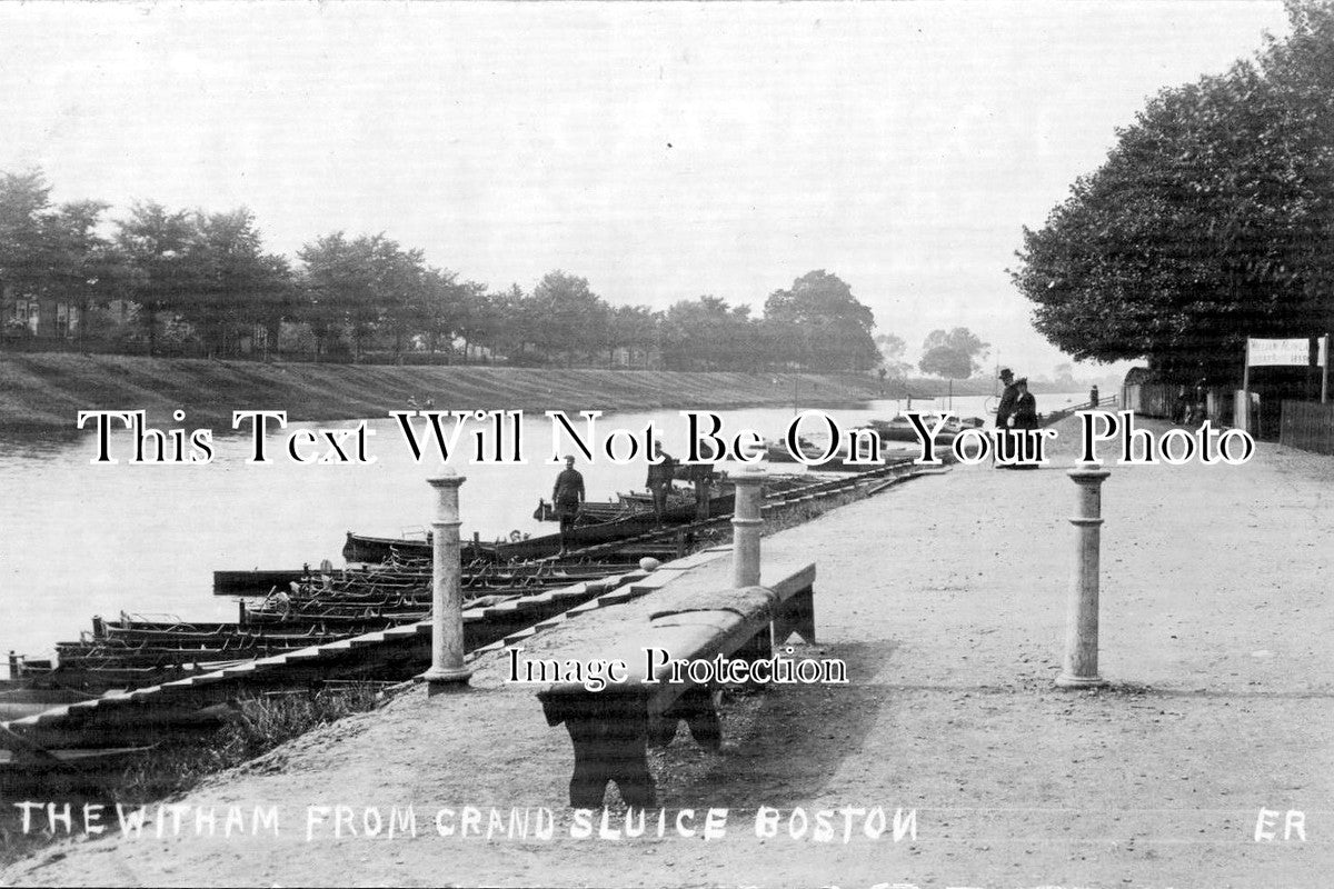 LI 593 - The Witham From Grand Sluice, Boston, Lincolnshire