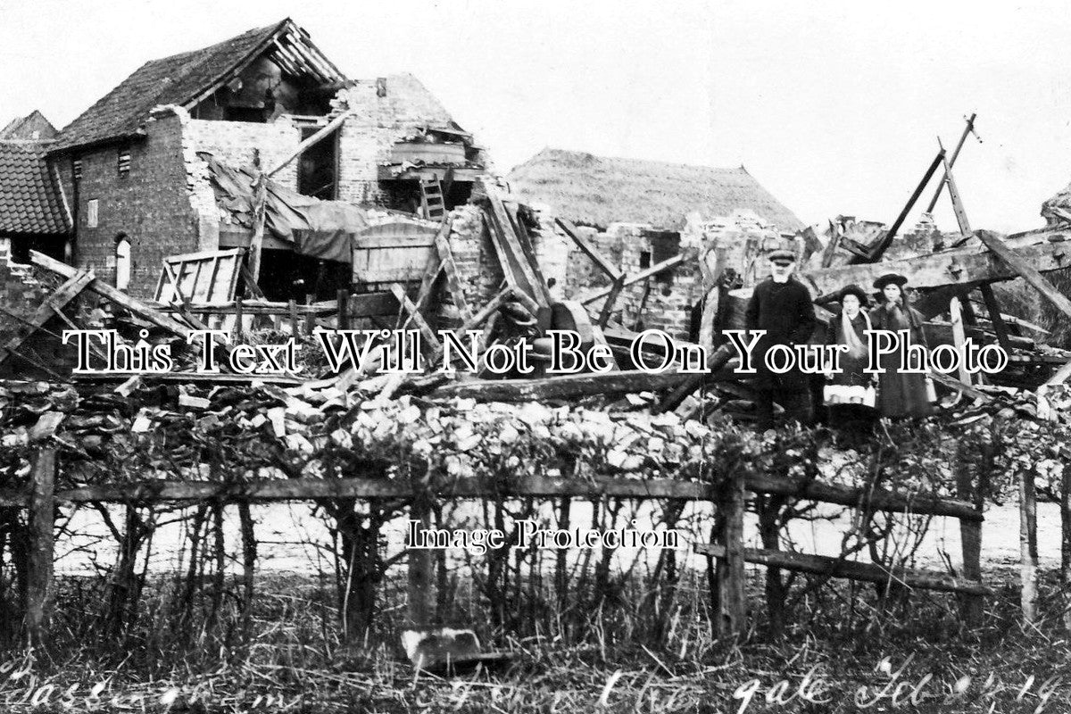 LI 609 - Aftermath Of Great Gale, Bassingham, Lincolnshire c1908