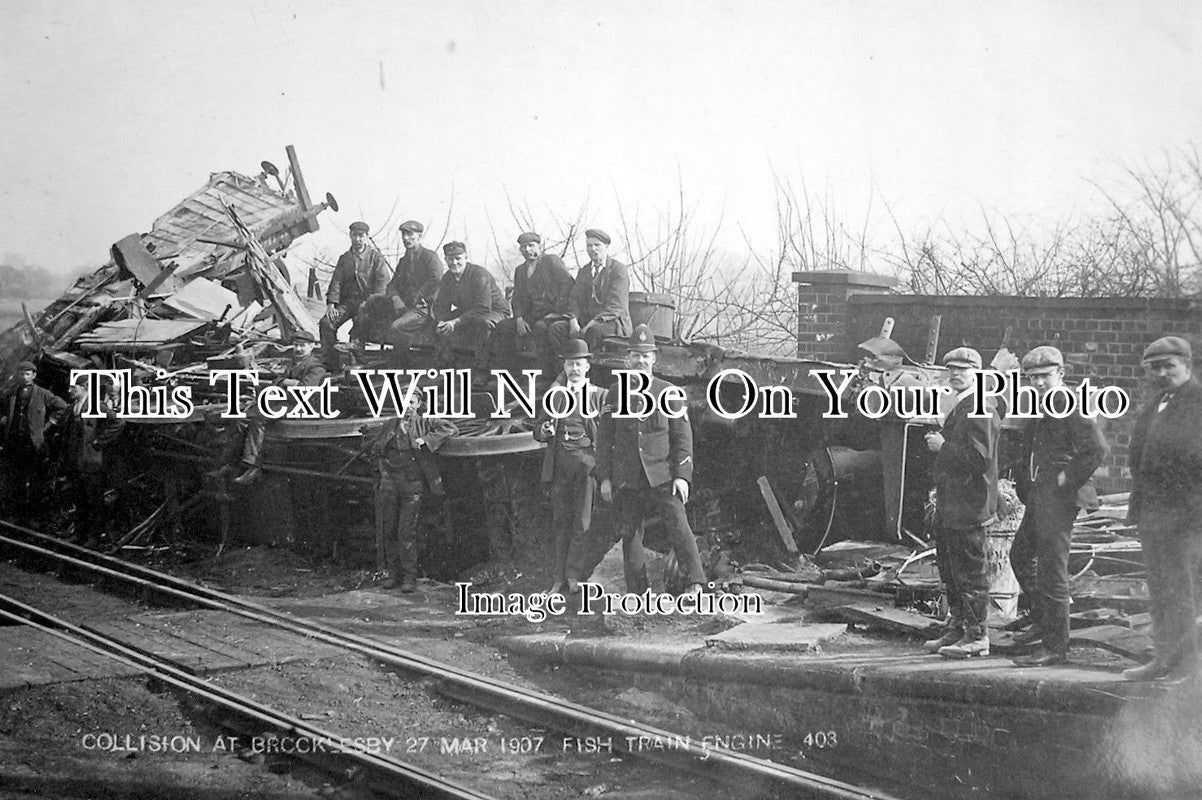 LI 619 - Brocklesby Railway Crash, Train, Lincolnshire 1907
